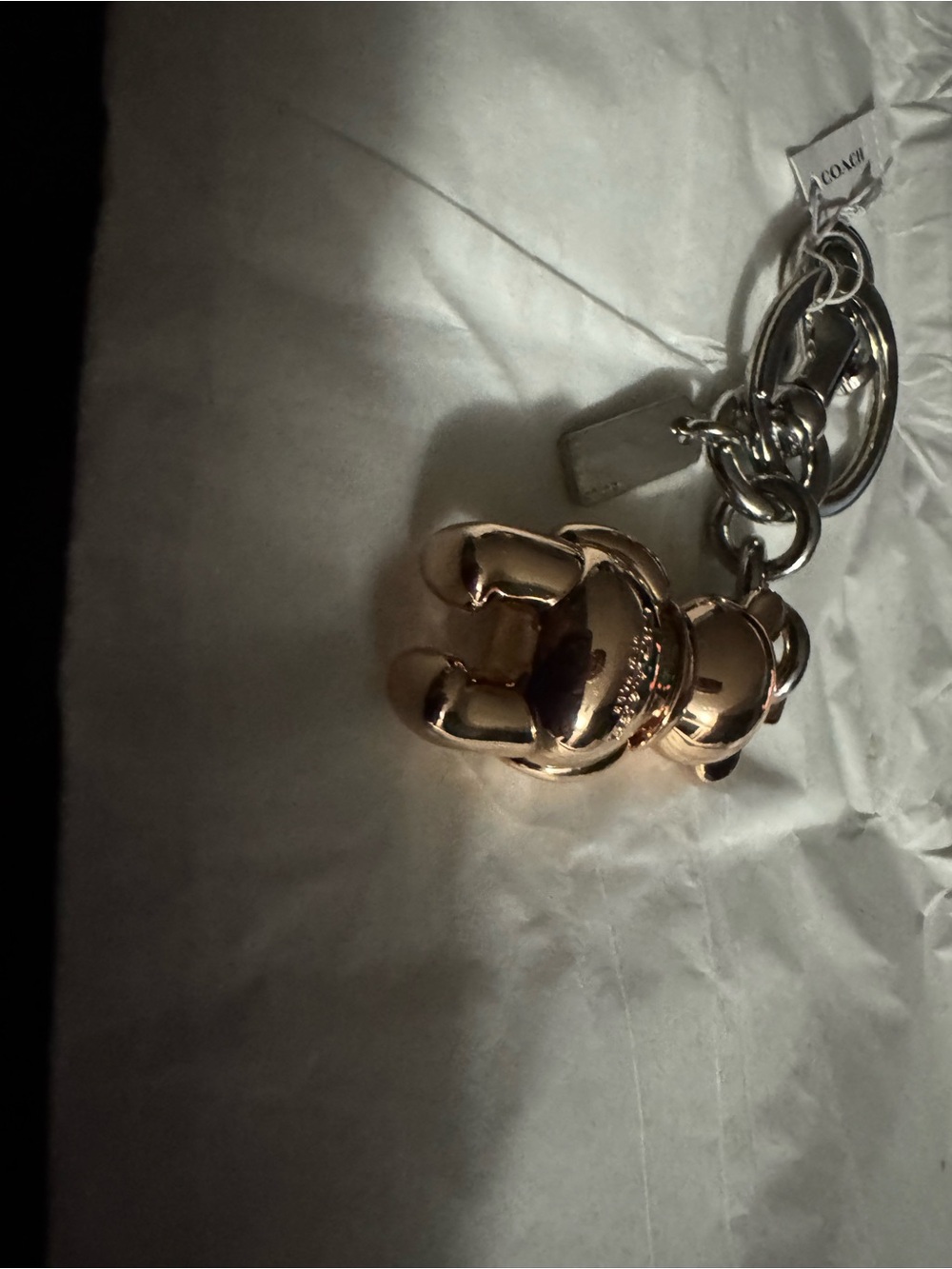 Coach Gold Bear Charm Keychain - - Picture 6 of 8